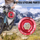 Mi Xim MTB Bike Crank Cover Screw Cap Bicycle Crankset Fitting (Red)(M18)