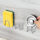 Sink Sponge Holder Self Adhesive Drain Drying Rack (201 Stainless Steel) Newly