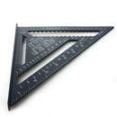 12"" Black Triangle Ruler for Woodworking Measurement Tool Quick Read