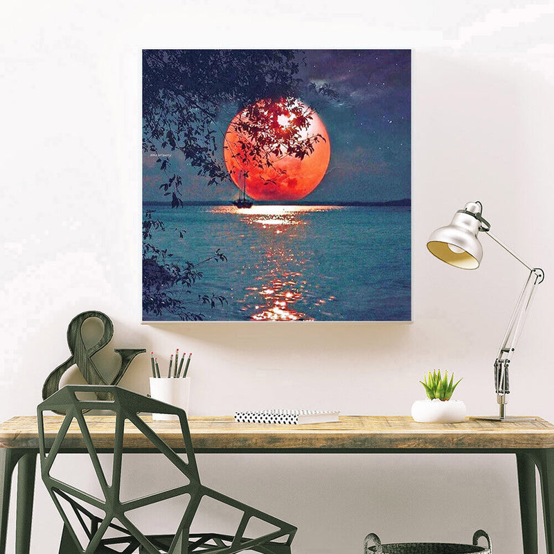 5D DIY Full Drill Diamond Painting Moon Embroidery Mosaic Craft Kit (z1564)