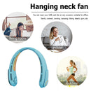 #A Hanging Neck Fan USB Rechargeable Bladeless Mute Air Cooling Fans for Summer