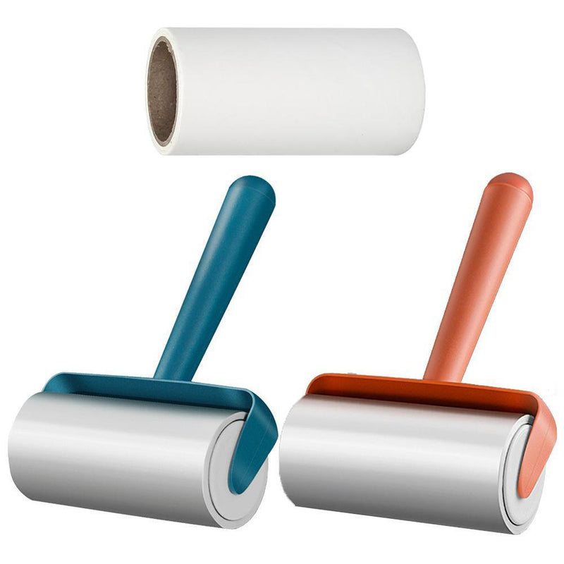 Lint Roller Clothes Sticky Dust Brush Pet Hair Sofa Fluff Remover (Blue)