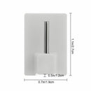 PVC Curtain Hooks Self-adhesive Wall Hook Storage Holder Bathroom Towel Holder