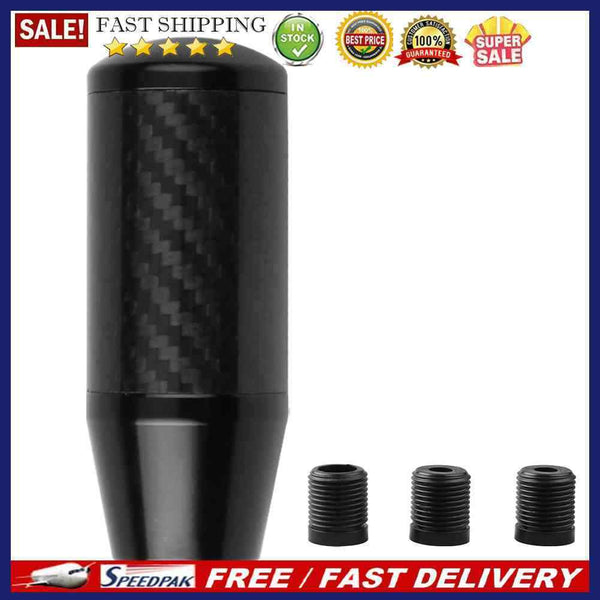 Carbon Fiber Car Gear Shift Knob Universal Automobile Shifter Lever Stick K