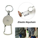 Elastic Steel Wire Rope Key Chain Recoils Retractable Keychain Lost Anti R4Y9