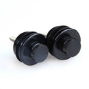 2Pcs Black Strap Locks Straplock Flat Head Safety for Electric Guitar Bass Newly