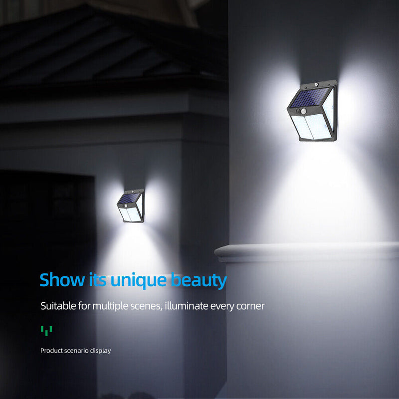 238LED Solar Wall Lamp Waterproof Motion Sensor Outdoor Garden Decor Light