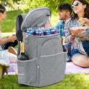 #A 30L Cooler Backpack Waterproof Shoulder Ice Bag Large Capacity Outdoor Equipm
