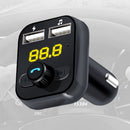 Bluetooth-compatible Handsfree Car Kit FM Transmitter LCD MP3 Player USB Charger