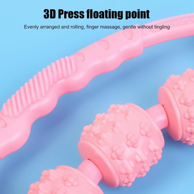 Trigger Point Relieve Muscle Roller Calf Leg Arm Pilates Massager (Pink)