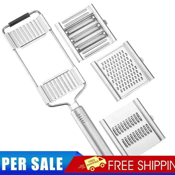 Portable Stainless Steel Vegetable Potato Slicer Kitchen Manual Shredder