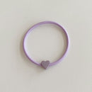 Accessories Women Girls Ponytail Holders Heart Hair Tie Hair Rope Candy Color