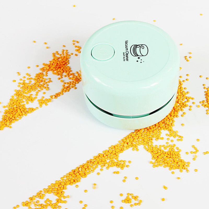 Portable Mini Dust Vacuum Desktop Cleaner Diamond Beads Sweeper (XCQ01) Newly