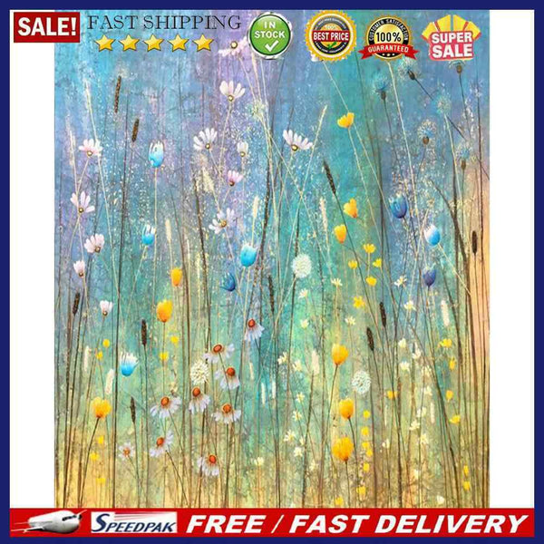 Oil Paint By Numbers Long Stemmed Flowers Hand Painted Drawing DIY Set No F