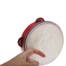 Educational Red Musical Tambourine Beat Instrument Hand Drum Kids