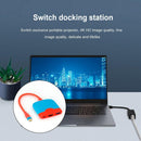 USB-C to HDMI-compatible PD USB3.0 4K HUB Adapter for Switch (Red Blue)