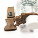 Portable Outdoor Hiking Nylon Webbing Bottle Holder Buckle Clip(Khaki)