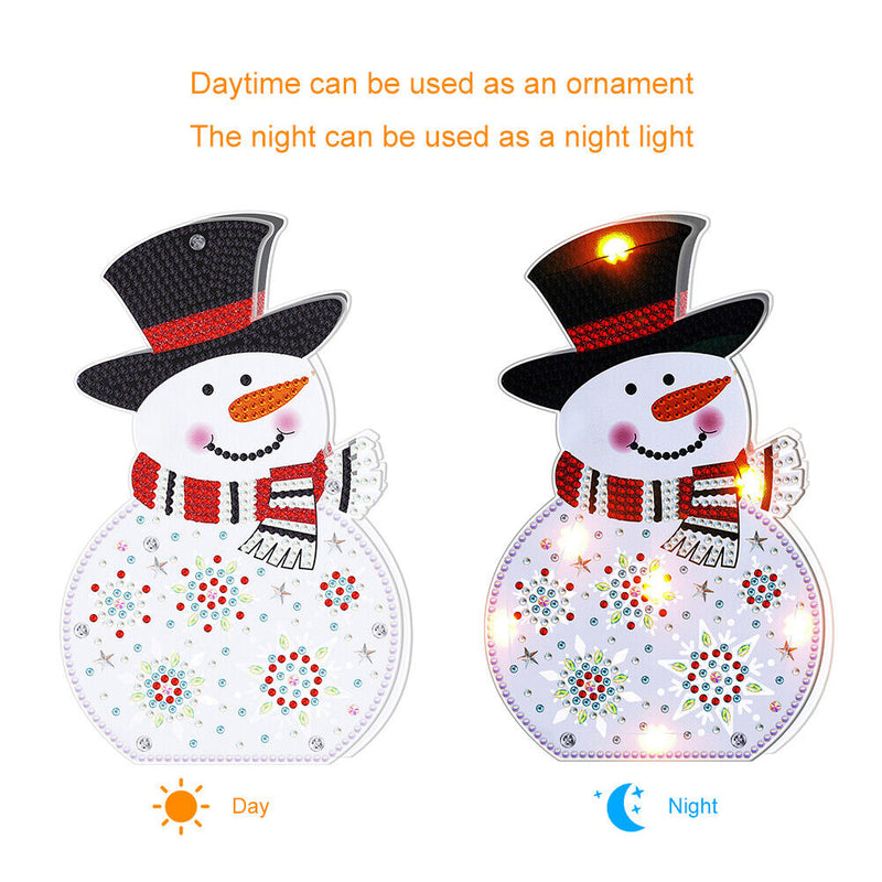 Diamond Painting LED Lamp 5D Diamond Embroidery Mosaic Christmas Gift Craft
