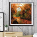Autumn Maples 5D DIY Full Round Drill Painting Embroidery Kits Needlework G