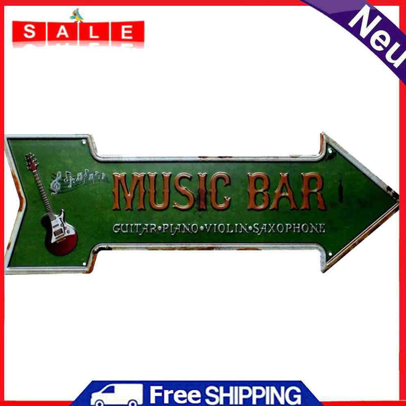 Home Weatherproof Retro Chic Arrowhead Sign Iron Painting Wall Drawing Templates