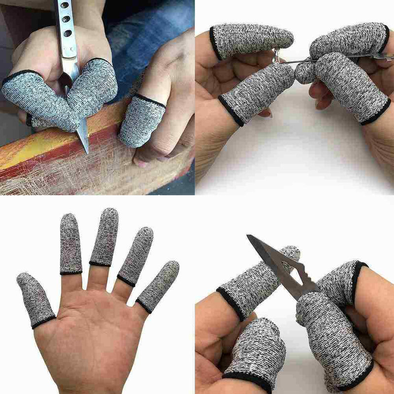 1 Pair Anti-Cut Finger Cover Gloves Picking Finger Kitchen X3E6 Tools J6K0 H9Q2