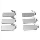 6pcs Stainless Steel Hook Wall Strong Adhesive on Wooden Glass Plastic Surf