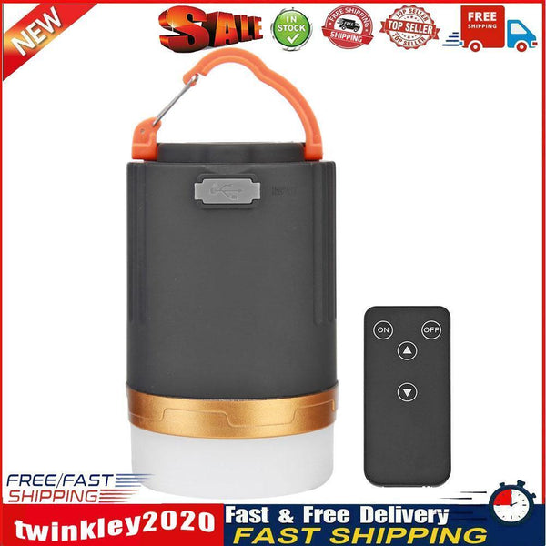 Portable USB Rechargeable Tent Camping Lamp Remote Control Hanging Light Newly