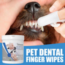 50Pcs/Box Dog Cat Puppy Dental Oral Teeth Cleaning Care Wet Wipe Pet Supplies_
