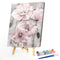Pink Flower Oil Paint By Numbers Kits Canvas Picture Wall DIY Craft (B748)