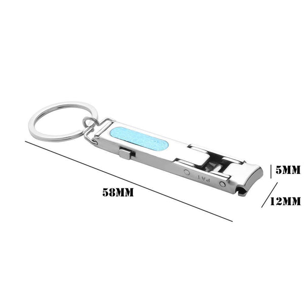 EDC Toe Care Keyring Ultra-thin Cutter Nail Clipper Stainless Steel Trimmer