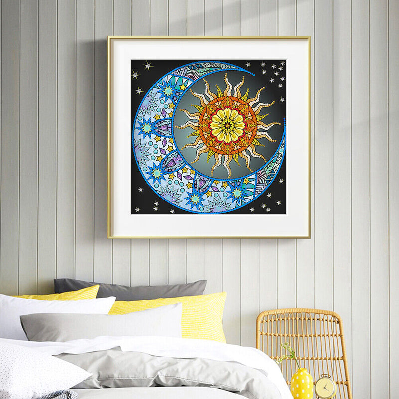 Diamond Painting Partial Special Drill Sun and Moon Picture of Rhinestone