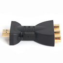 HDMI-Compatible Male to 3 RCA Female Composite AV Audio Video Adapter Converter