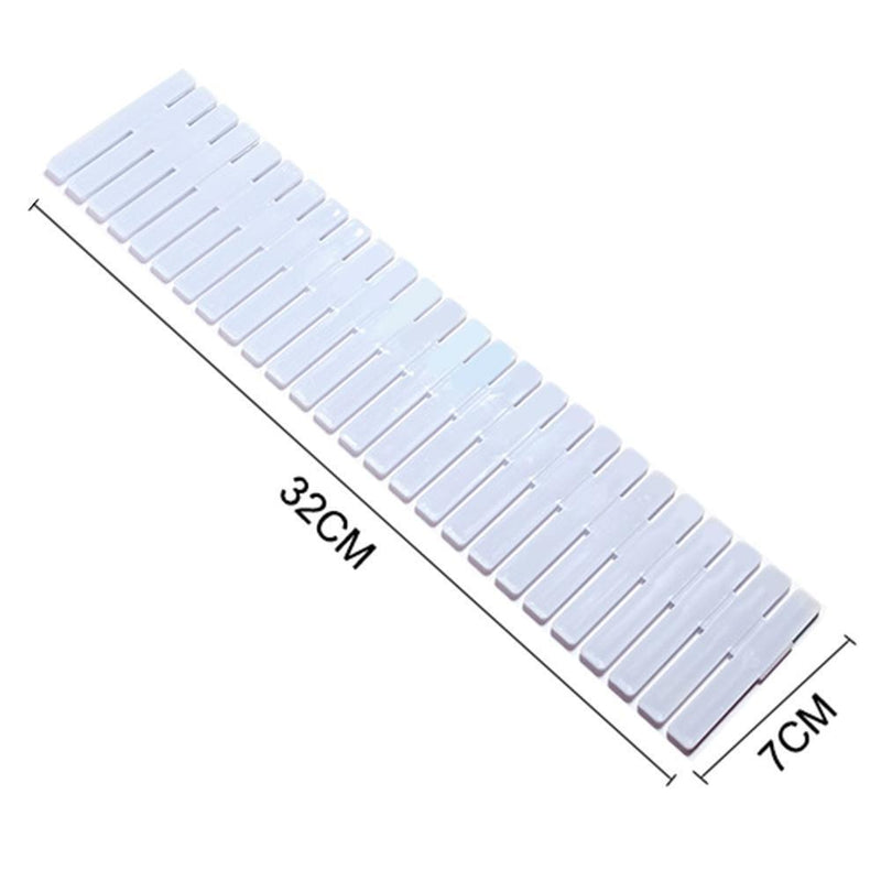 DIY Drawer Divider Household Storage Box Partition Board (8pcs Light Blue) Newly