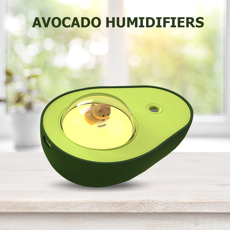 Wireless Portable USB Avocado Humidifier Purifier with Lamp Aroma Diffuser