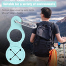 Sports Water Bottle Holder Buckle Carabiner Camping Towel Hook (Green)