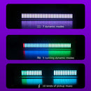 Voice-Activated Pickup Rhythm Lights RGB Stick Music Level Light (Black)
