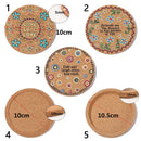 Decor Mug Holder Anti-hot Heat Pad Cork Coasters Heat Resistant Wooden Cup Mat