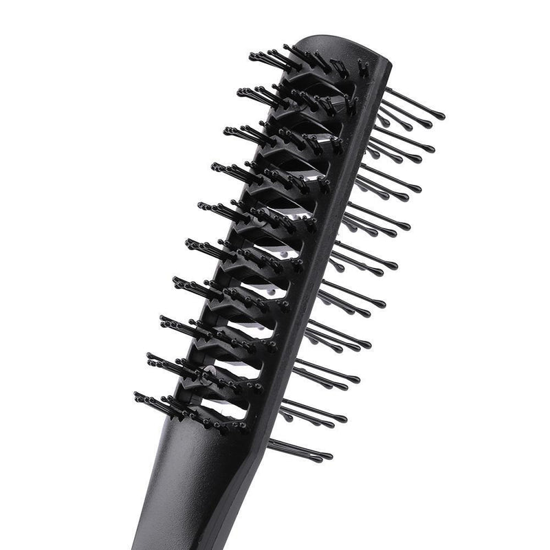 Double Side Massage Comb Black Plastic Anti-tangle Brushes Wide Teeth Brush
