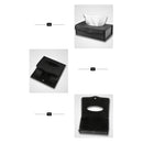 Car Tissue Box Large-capacity Auto Paper Towels Holder PU Leather for Office