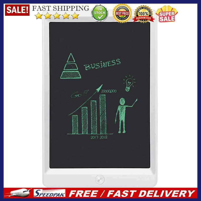 10in LCD Electronic Writing Tablet Digital Drawing Handwriting Pad (White)