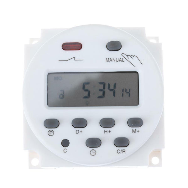 12V/220V Digital LCD Display Power Timer 7Days Programmable Time Relay Switch