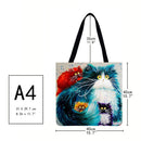 Colorful cats Printed Shoulder Shopping Bag Casual Large Tote Handbag