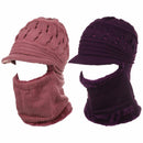 Cycling Velvet Warm Windproof Woolen Hat Winter Hat Balaclava Beanies Scarf Cap