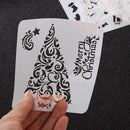 Decorative Christmas Hollow Stencils Embossing Scrapbooking Flower Template