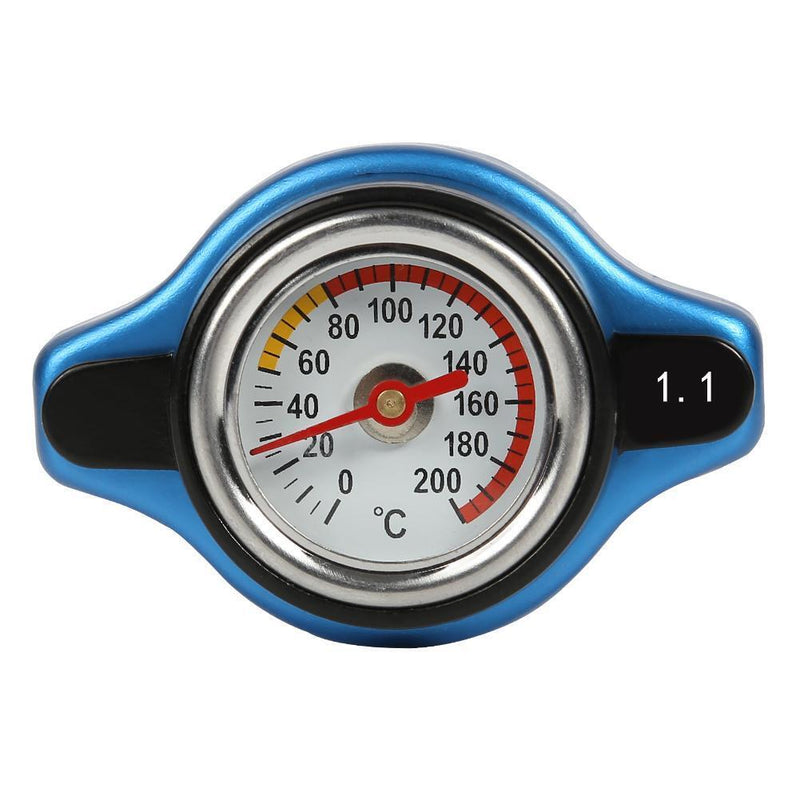 Big Head Racing Radiator Cap Water Tank Thermostatic Gauge Temperature Mete