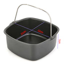Non Stick Baking Tray Air Fryer Pizza Cake Basket Kitchen Bakeware (8 inch)