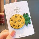 Sweet Hairpins Bangs Clips Wool Knitting Hair Clips Cute Fruit Barrettes