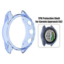 TPU Watch Case Cover Anti Scratch Protector for Garmin Approach S62 (Blue) Newly