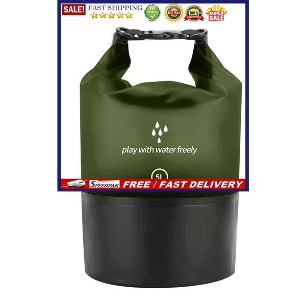 Waterproof Airtight Storage Bucket Bag with Adjustable Shoulder Strap and Handle