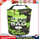 Waterproof Swimming Bag Camouflage Outdoor Camping Dry Sack (2L Green) Newly